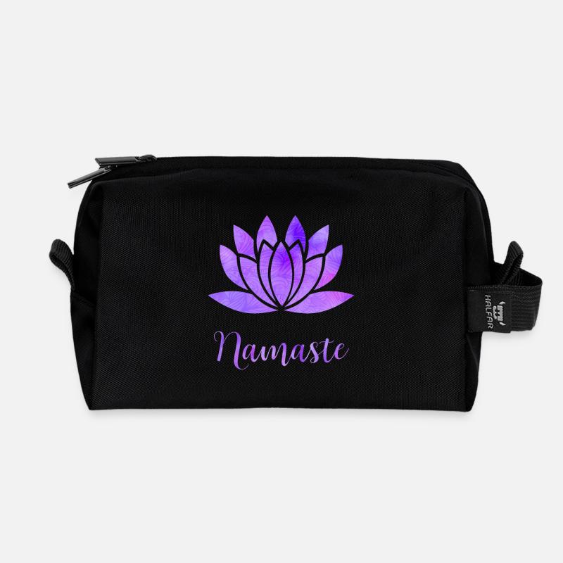 Namaste - Recycelte Kulturtasche - Schwarz