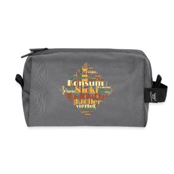 DDR Konsum Nicki Broiler Ostalgie Nostalgie - Recycelte Kulturtasche - Anthrazit - Vorne