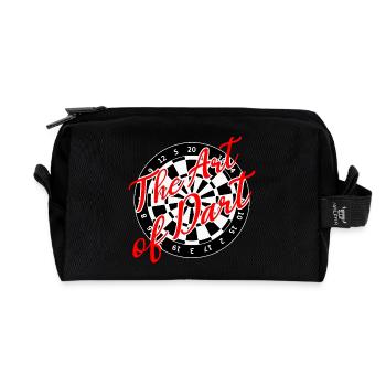 Darts Kunst Dart Dartboard 180 - Recycelte Kulturtasche - Schwarz - Vorne
