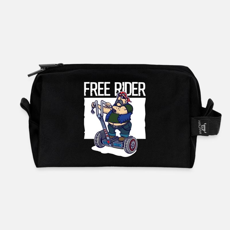 Motorräder Motorrad Freiheit Unabhängigkeit Lustig - Recycelte Kulturtasche - Schwarz