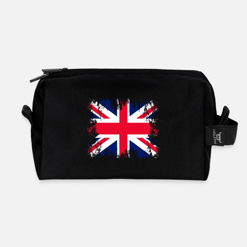 England England - Recycelte Kulturtasche - Schwarz