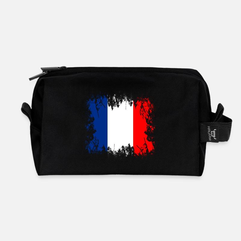 Frankreich - Frankreich - Recycelte Kulturtasche - Schwarz