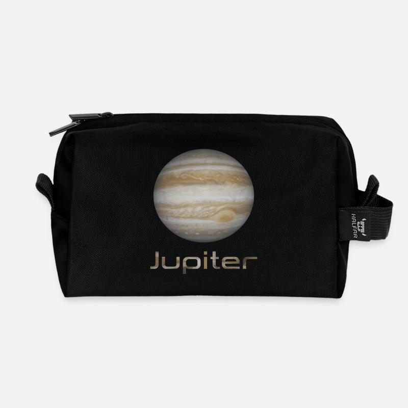 Jupiter - Recycled Toiletry Zip Bag - black
