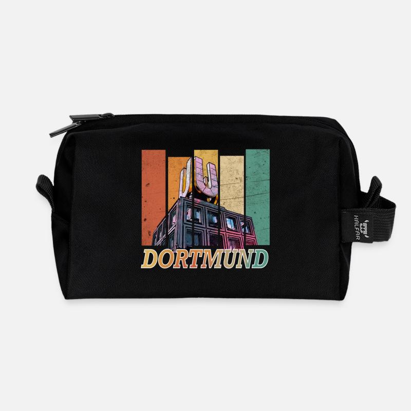 Dortmund - Recycelte Kulturtasche - Schwarz
