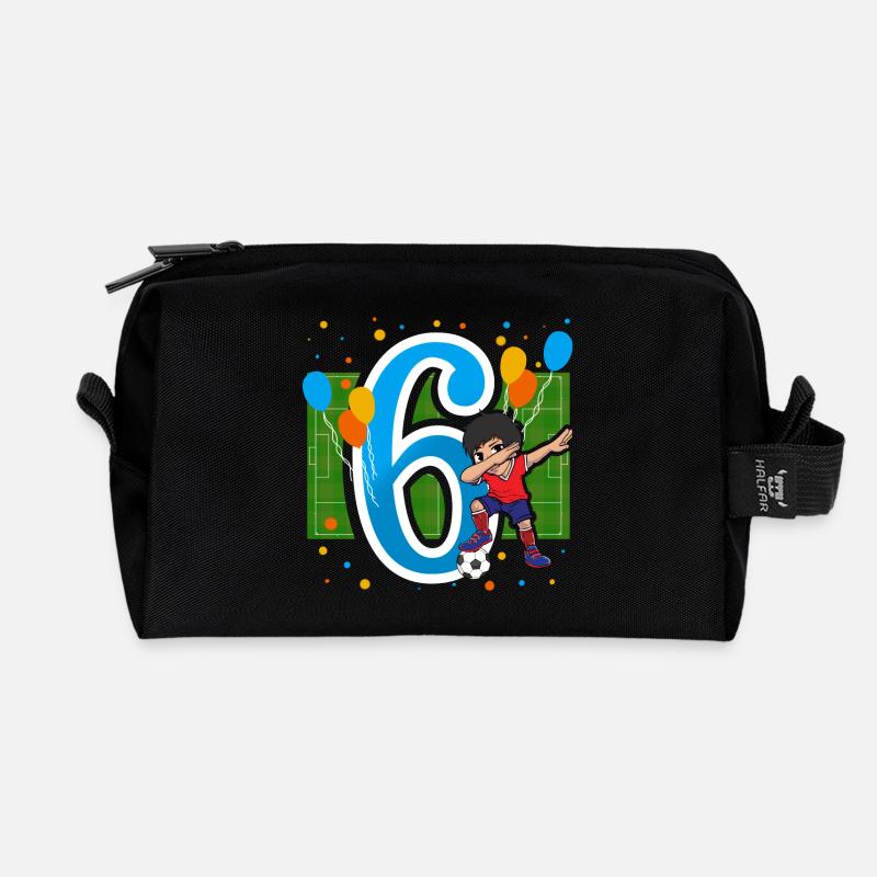 6 Jahre Geburtstag Dabbing Kinder - Recycelte Kulturtasche - Schwarz