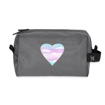 Trans Heart - Recycelte Kulturtasche - Anthrazit - Vorne