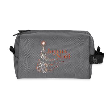 Joyeux Noël Dots Étincelants - Trousse de toilette en tissu recyclé - anthracite - Devant
