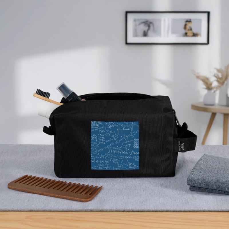 Math Equation Pattern, Quadratic Formula Math Gift Recycled Toiletry Zip Bag
