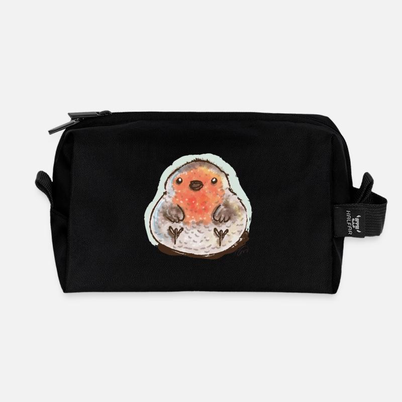 Bubble Robin - Trousse de toilette en tissu recyclé - noir