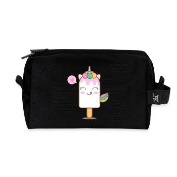 Unicorn Enchanted Popsicle - Recycled Toiletry Zip Bag - black - Front