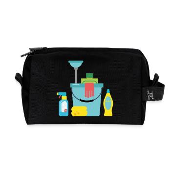 Cleaning products - Recycled Toiletry Zip Bag - black - Front