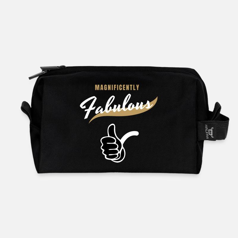 Fabelhafte - Recycelte Kulturtasche - Schwarz