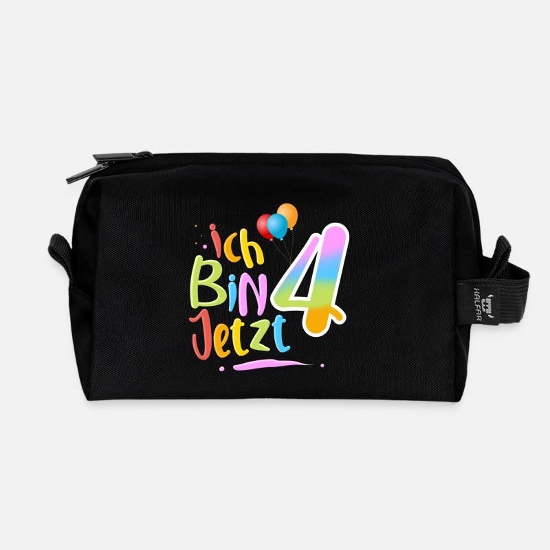 Ich Bin Jetzt 4 - Recycelte Kulturtasche - Schwarz