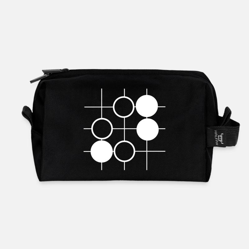 Go Brettspiel - Recycelte Kulturtasche - Schwarz