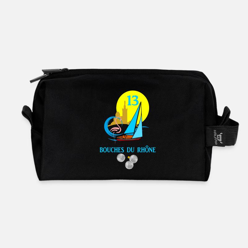 Bouches du rhône - Trousse de toilette en tissu recyclé - noir
