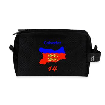 Calvados - Trousse de toilette en tissu recyclé - noir - Devant