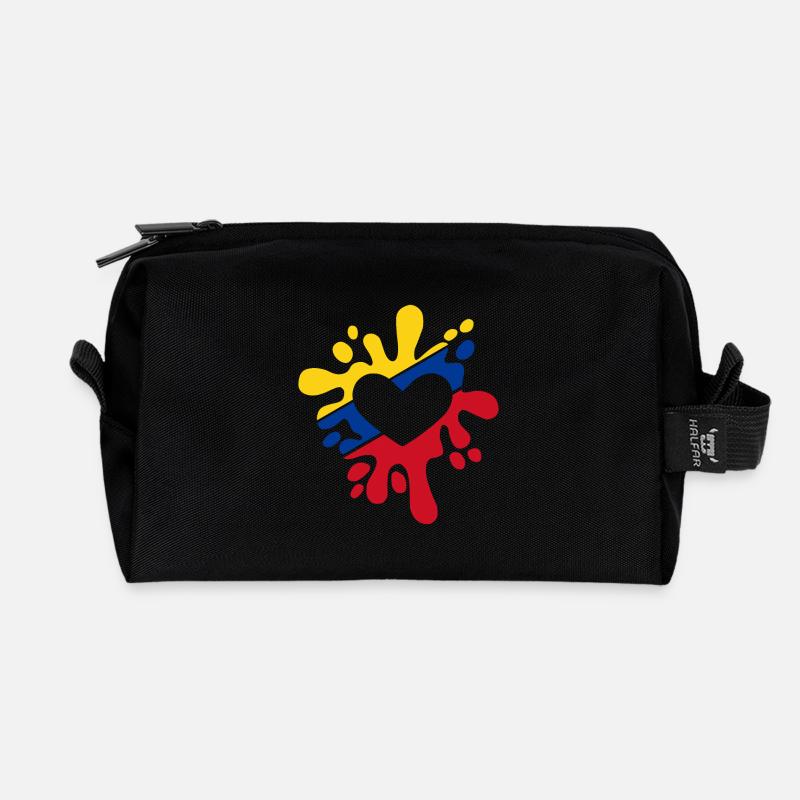 Colombia - Recycled Toiletry Zip Bag - black