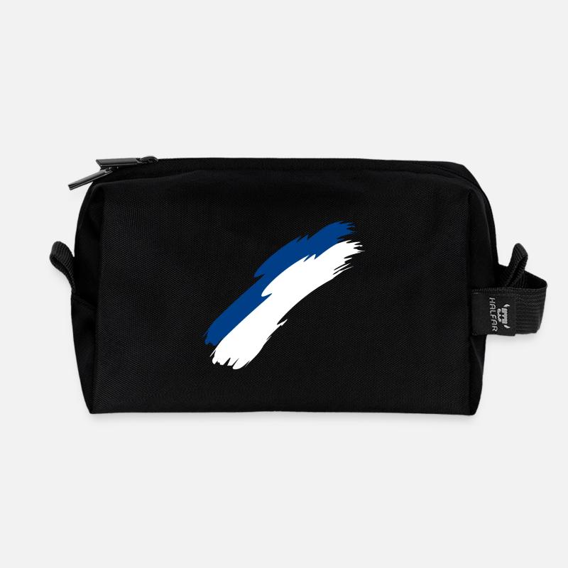 Finnland - Recycelte Kulturtasche - Schwarz