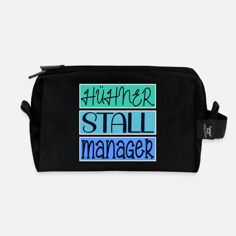 HÜHNERSTALL MANAGER HÜHNER - Recycelte Kulturtasche - Schwarz