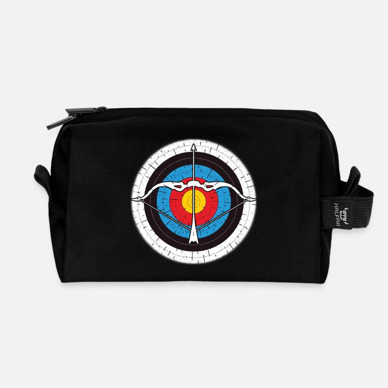 Bogenschießen, Bogensport, Bogenschütze, Archery - Recycelte Kulturtasche - Schwarz