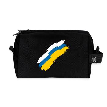 Flag of the Canary Islands - Recycled Toiletry Zip Bag - black - Front