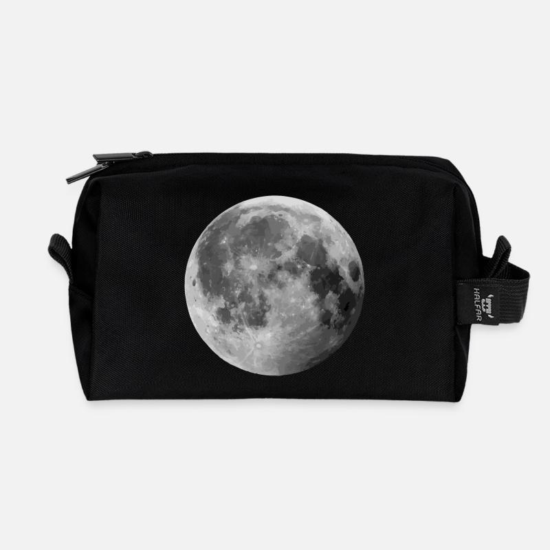 Lune - Trousse de toilette en tissu recyclé - noir