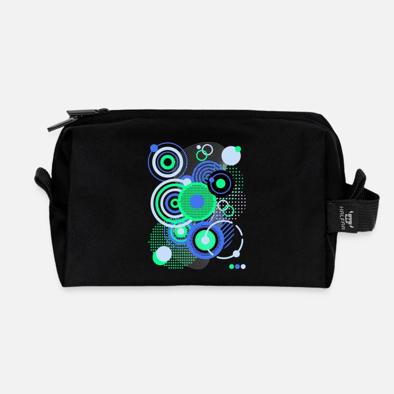 Muster Bunt Illustration Abstrakte Kunst Kreativ - Recycelte Kulturtasche - Schwarz