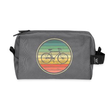 Bicycle - Recycled Toiletry Zip Bag - anthracite - Front
