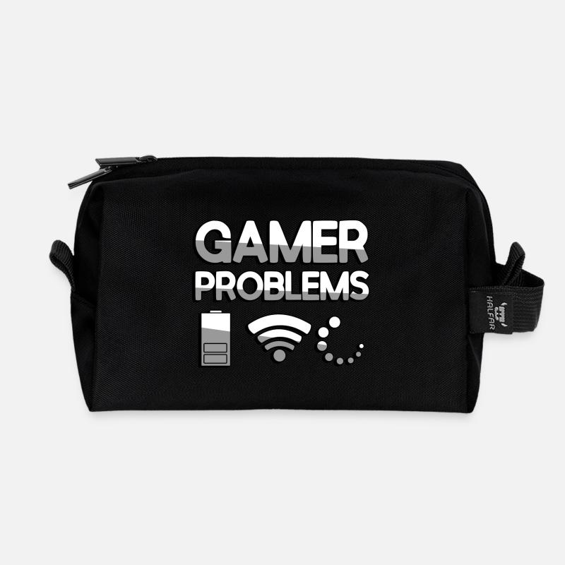 GAMER PROBLEMS - Gaming - Recycelte Kulturtasche - Schwarz