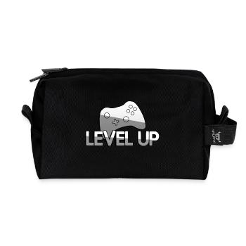 LEVEL UP + Contrôleur - Jeux - Trousse de toilette en tissu recyclé - noir - Devant
