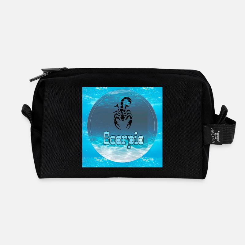 Scorpion - Trousse de toilette en tissu recyclé - noir