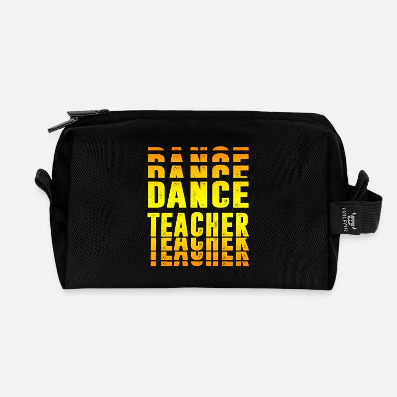 Tanzlehrer Design - Recycelte Kulturtasche - Schwarz
