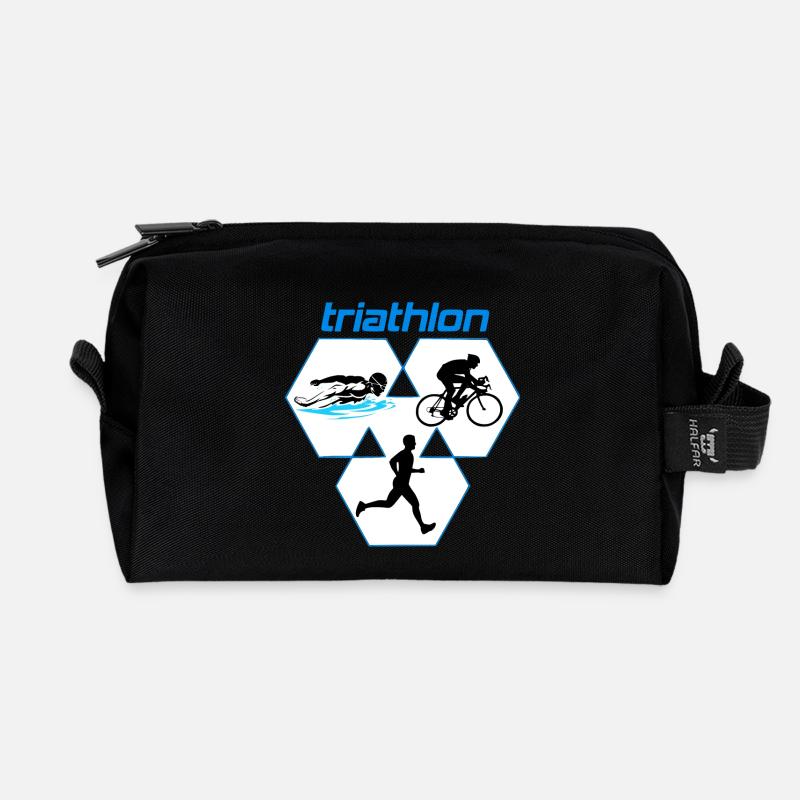 Triathlon - Recycelte Kulturtasche - Schwarz