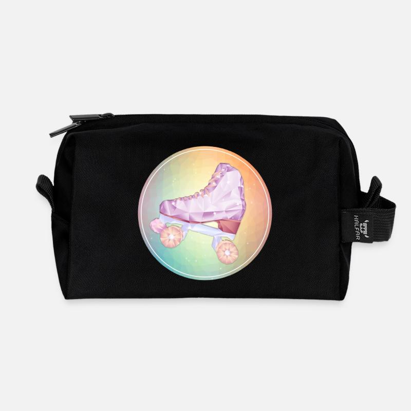 Disco Rollschuhlaufen - Recycelte Kulturtasche - Schwarz