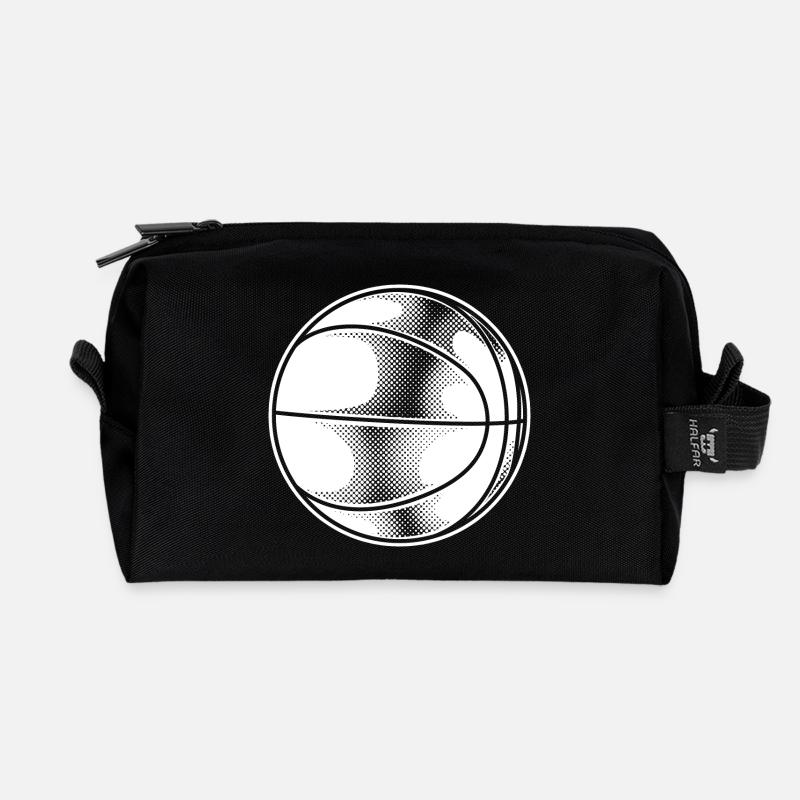 Basketball - Recycelte Kulturtasche - Schwarz