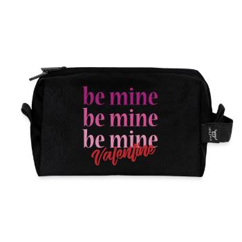 T-Shirt Be Mine Valentinstag Liebe - Recycelte Kulturtasche - Schwarz - Vorne
