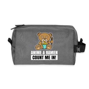 Cartoon Japan Déclaration Anime Manga Pop Culture - Trousse de toilette en tissu recyclé - anthracite - Devant