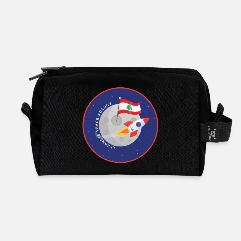 Agence spatiale libanaise - Trousse de toilette en tissu recyclé - noir