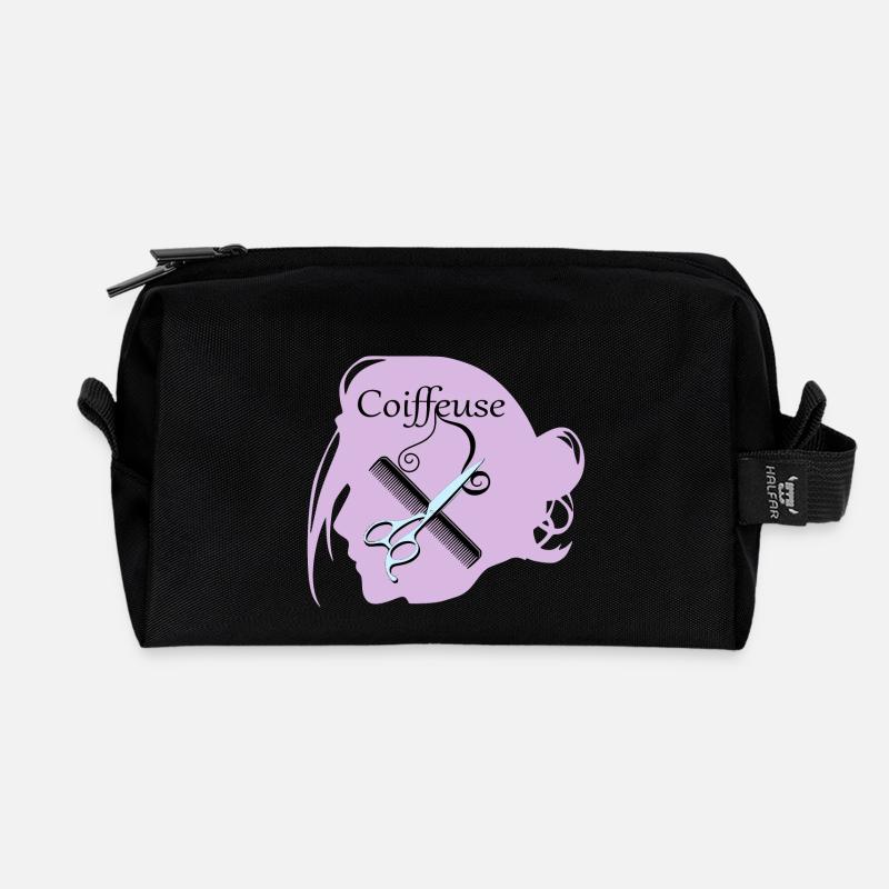 Coiffeuse - Trousse de toilette en tissu recyclé - noir