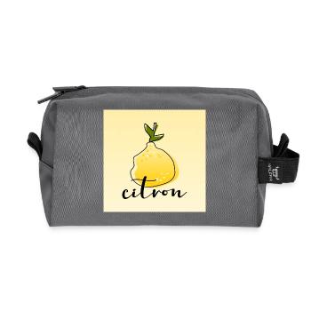 Citron - Trousse de toilette en tissu recyclé - anthracite - Devant