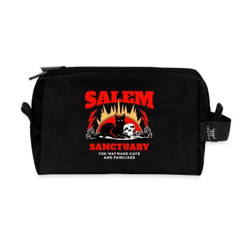Salem Sanctuaire pour chats et familiers - Trousse de toilette en tissu recyclé - noir - Devant