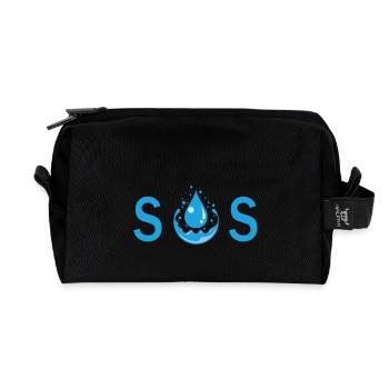 S.O.S - Recycled Toiletry Zip Bag - black - Front
