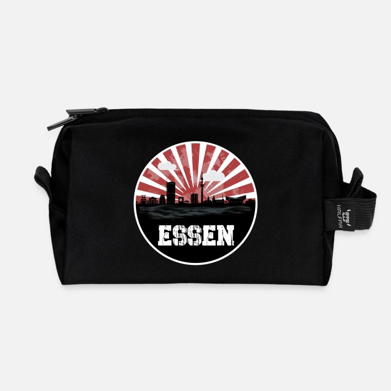 Essen Skyline Heimspiel - Recycelte Kulturtasche - Schwarz