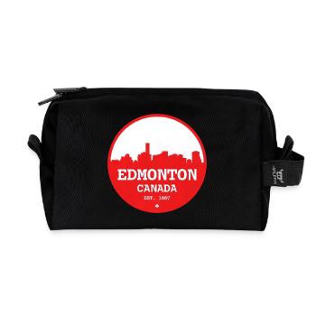 Cercle d’horizon d’Edmonton - Trousse de toilette en tissu recyclé - noir - Devant