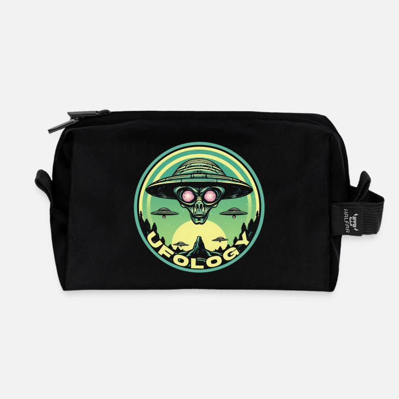 UFOLOGY - Recycelte Kulturtasche - Schwarz
