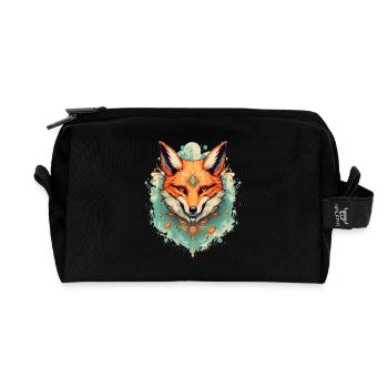 Fuchs - Recycelte Kulturtasche - Schwarz - Vorne