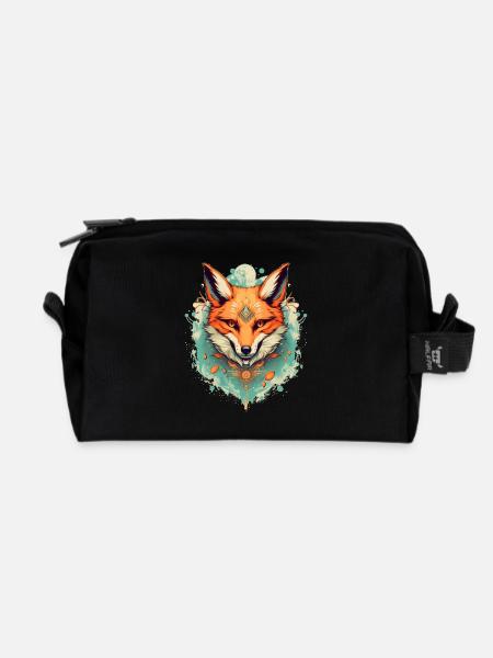 Fuchs - Recycelte Kulturtasche - Schwarz