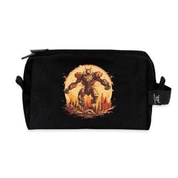 Mecha - Recycled Toiletry Zip Bag - black - Front