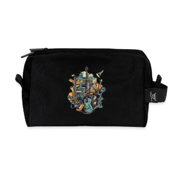 Instruments de musique - Trousse de toilette en tissu recyclé - noir - Devant