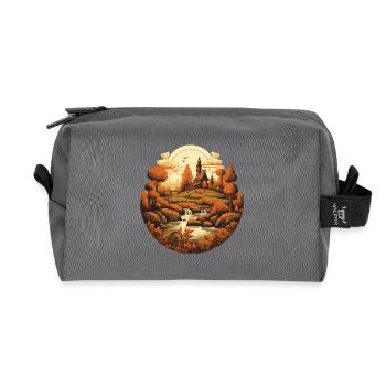 Herbstliche Landschaft - Recycelte Kulturtasche - Anthrazit - Vorne